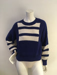 SELF-PORTRAIT Intarsia cotton jumper sweater Size L large ladies