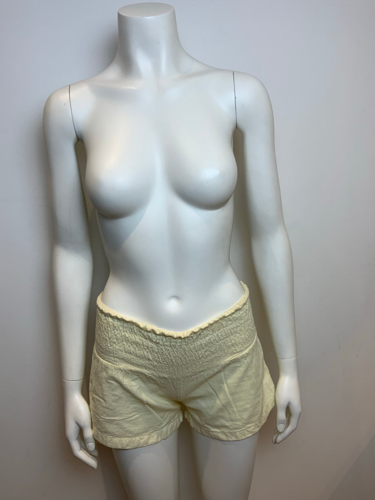 Charlotte Solnicki Yellow Cotton Shorts Size XS ladies