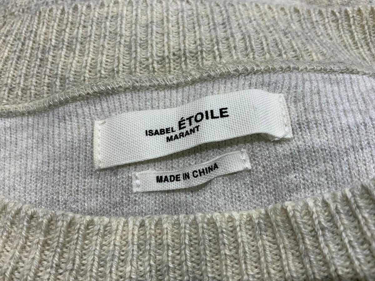 ISABEL MARANT ÉTOILE Kao Cotton Wool Cropped Sweater Jumper Size 36 US 4 UK 8 ladies