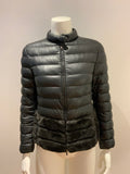 Armani Collezioni Down Quilted & Fur Trimmed Zip Front Jacket Size I 38 XS LADIES