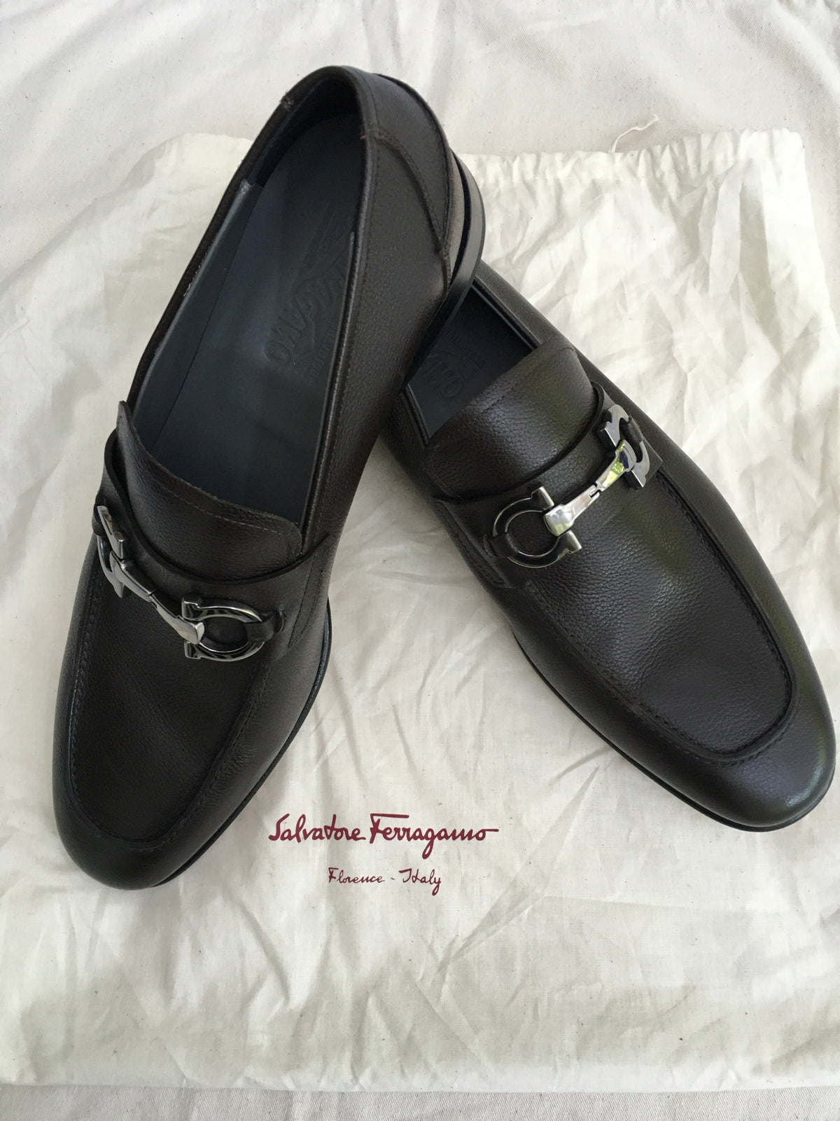 Salvatore Ferragamo 'Metrone 2' Bit Loafer Shoes Size 11 EEE men