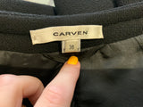 £550 Carven Wool Black Blazer Jacket Size FR 36 UK 8 US 4 S small ladies