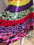 MARY KATRANTZOU Uni Pleated Floral-Print Crepe De Chine Midi Skirt 2019  Ladies