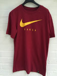 Nike Tee Men's FC Barcelona Training Grind Maroon T-Shirt Size S Small Men