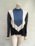 Stella McCartney Color-Block Wool And Silk-Blend Sweater ladies