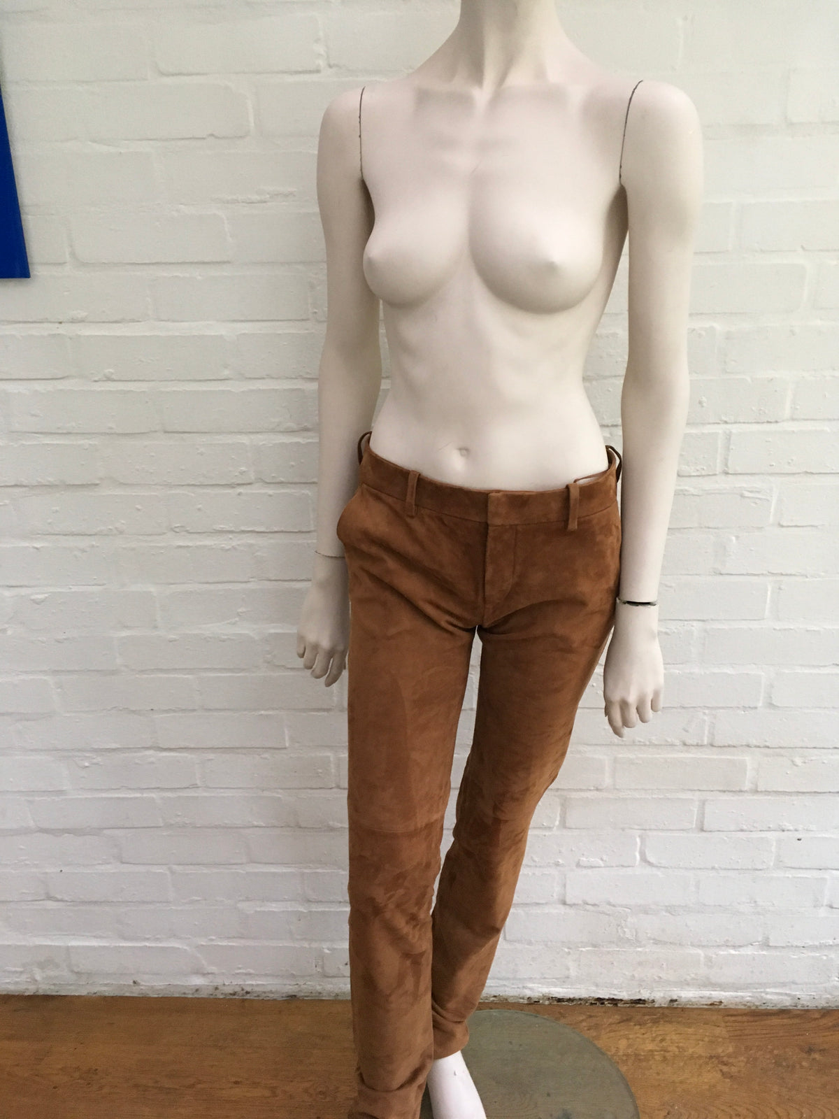 Ralph Lauren Runaway Sydney Suede - Caramel Pants Trousers  Ladies