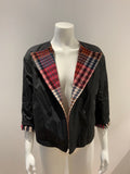 Loro Piana 100% Cashmere Reversible Traford Caviar Check Jacket Size I 38 XS ladies