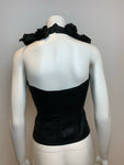 Anne Fontaine Halterneck Sleeveless Backless Crop Top Size F 36 UK 6 US 2 ladies