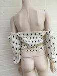 ZARA MOST WANTED Polka Dots Cropped Top Size M medium ladies