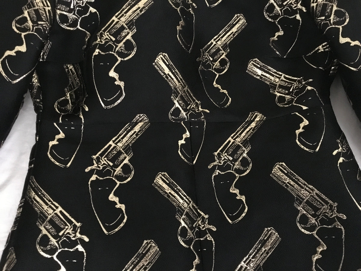 Saint Laurent Gun Pop jacquard shift dress SOLD OUT F 38 UK 10 US 6 ladies