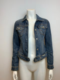 JUICY COUTURE Denim Jacket JEAN JACKET Biker Size P XXS ladies