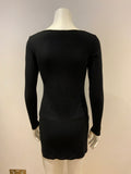 Isabella Oliver black mini boat neck dress Size UK 12 US 8 ladies