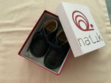 Natik Navy Blue Leather Shoes Size 20 Boys Children As worn by Prince George children