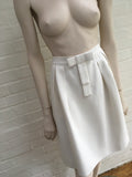 Jaeger Women's White Bow Front Skirt  Ladies