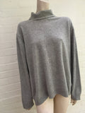 Marks&Spencer M&S Grey Pure Cashmere Turtleneck Jumper Size XL ladies