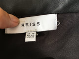 Reiss Womens Leather Olivia Ponte Skirt Size UK 12 US 8 ladies