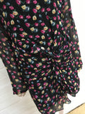 ALL SAINTS Rylie Kukio Floral Mini Long Sleeve Rauch Dress Size Uk 12 US 8 ladies
