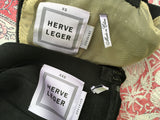 Herve Leger Skirt Set Black Bandage Beaded Top seen on celebrities XS XXS Ladies