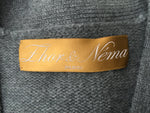 Thor & Nema Cashmere Cropped Cardigan Mink Fur Trim Size S Small Ladies