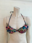 Zimmermann Women's Ribbons ruffled floral-print bikini Size 2 UK 12 US 8 Bra 3 LADIES
