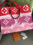 LOUIS VUITTON Monogram Escale Onthego GM Rouge 2020 LIMITED EDITION Bag Handbag ladies
