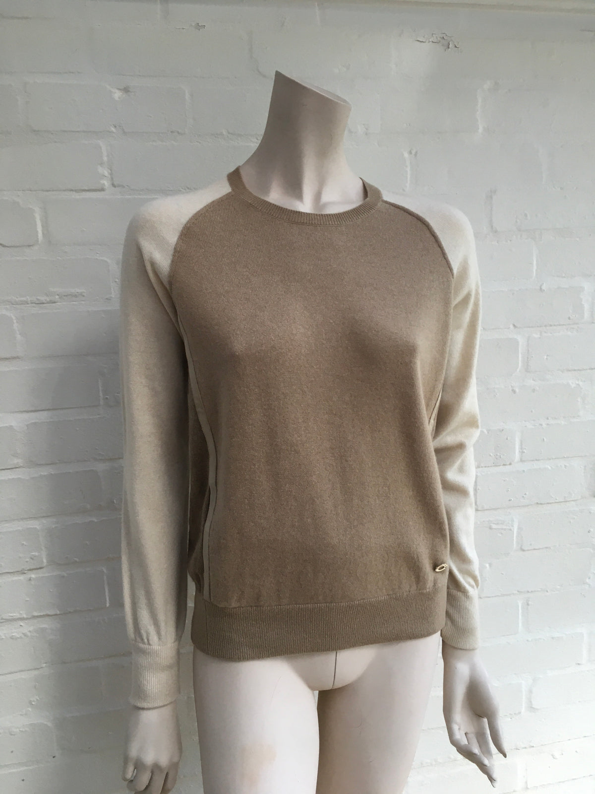 Loro Piana Ladies BABY CASHMERE Colorblock Jumper Sweater Pullover I 38 XS ladies