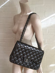 CHANEL Lambskin Jumbo Double Flap Quilted Bag Handbag ladies