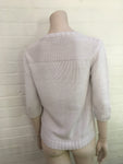 LACOSTE Knit Wool Button Down Cardigan Jumper Sweater Ladies