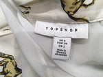 Topshop Horse-print pleated woven midi skirt UK 6 US 2 EU 34 ladies