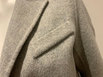 SANDRO Paris light grey Wool mix Coat Size F 36 UK 8 US 4 S small ladies