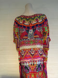 Camilla Frank 'Sacred Weave' Maxi Kaftan Silk Swarovski Dress Size One Size ladies