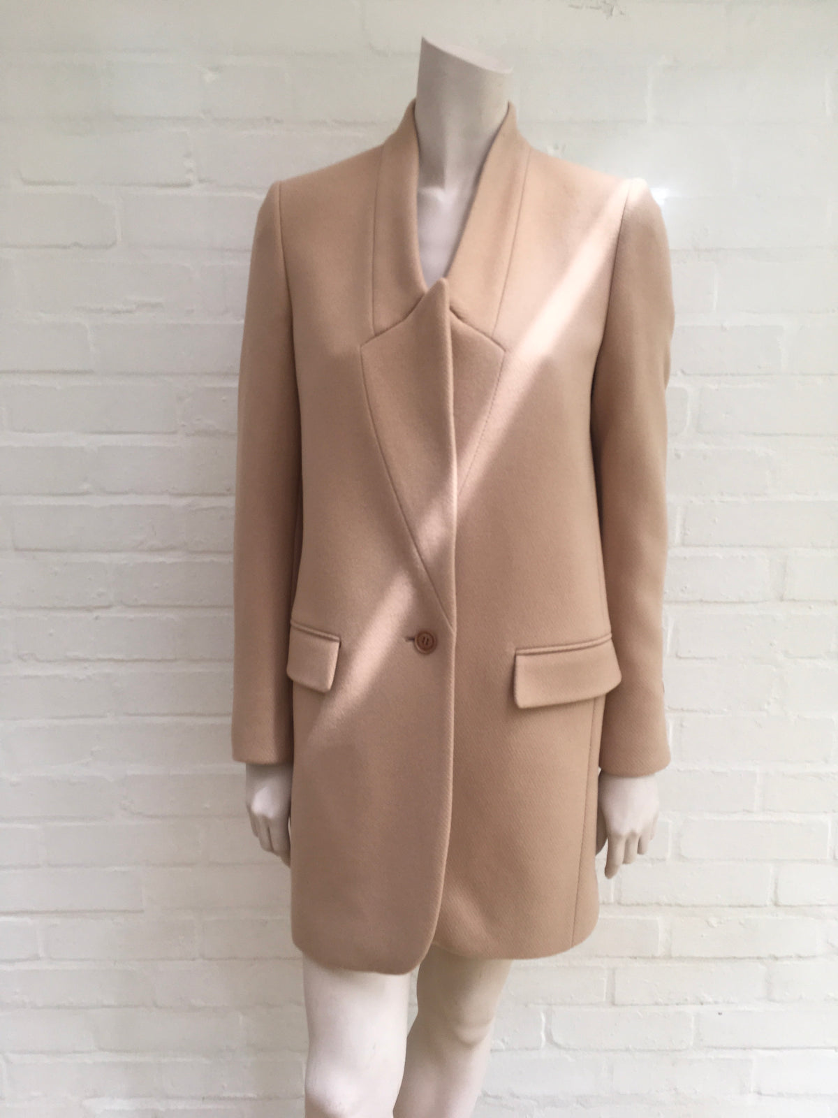 STELLA MCCARTNEY Beige 2019 Bryce wool-blend coat ladies