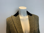 Lauren Ralph Lauren chevron velvet collar blazer in wool Size US 8 UK 12 L large ladies