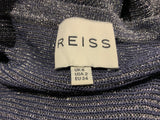 Reiss Womens Watson metallic-knit dress Size UK 6 US 2 ladies