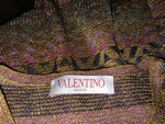 Valentino 2023 Optical Valentino V jacquard lurex sweater jumper S Small ladies