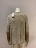 Ralph Lauren POLO Beaded Metallic Rollneck Wool Knit Sweater Jumper Size S/P ladies