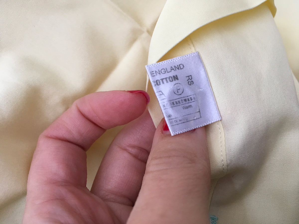 RICHARD JAMES BESPOKE HAND MADE LONG SLEEVE BUTTON-UP YELLOW SHIRT men