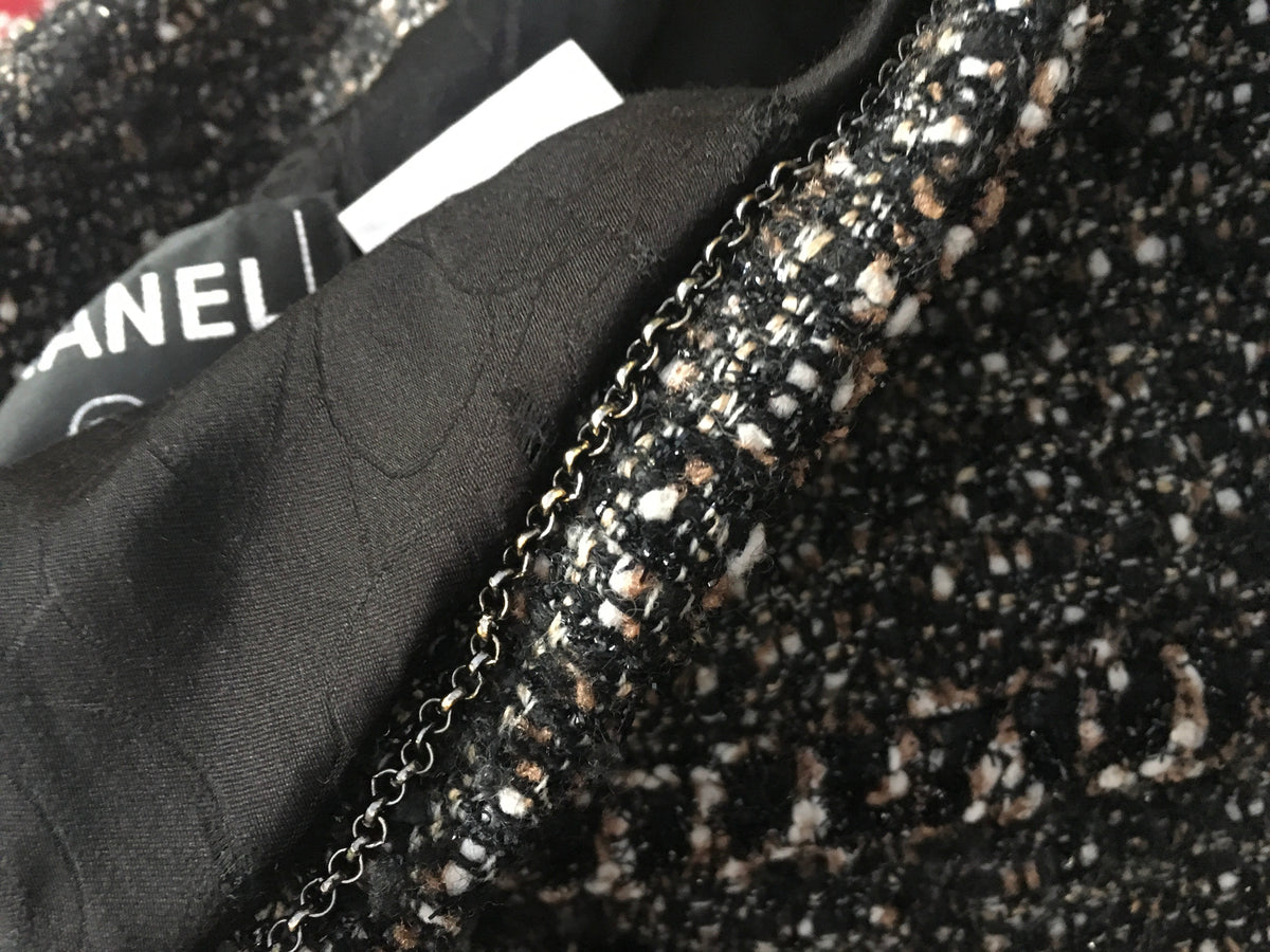 CHANEL Couture Lesage Shimmer Ribbon Tweed Blazer Jacket LADIES
