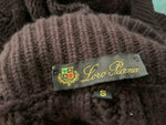 Loro Piana Ladies CASHMERE Cable Knit Turtlneck Poncho Size S Small ladies
