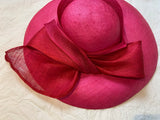 Marzi Firenze Pink Wide Brim Dress Hat Hand Made in Italy HARRODS ladies