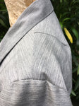 ISSEY MIYAKE STRUCTURED LIGHTWEIGHT GREY WOOL JACKET SIZE S SMALL LADIES