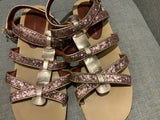Marc by Marc Jacobs Pink Glitter Gladiator Sandals Size 38 UK 5 US 8 ladies