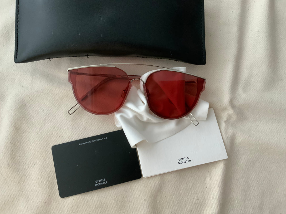 Gentle Monster Loe tinted D-frame sunglasses ladies