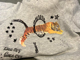 Stella McCartney KIDS Grey Joey Circus Tiger Hoodie Sweatshirt Size 6 years children