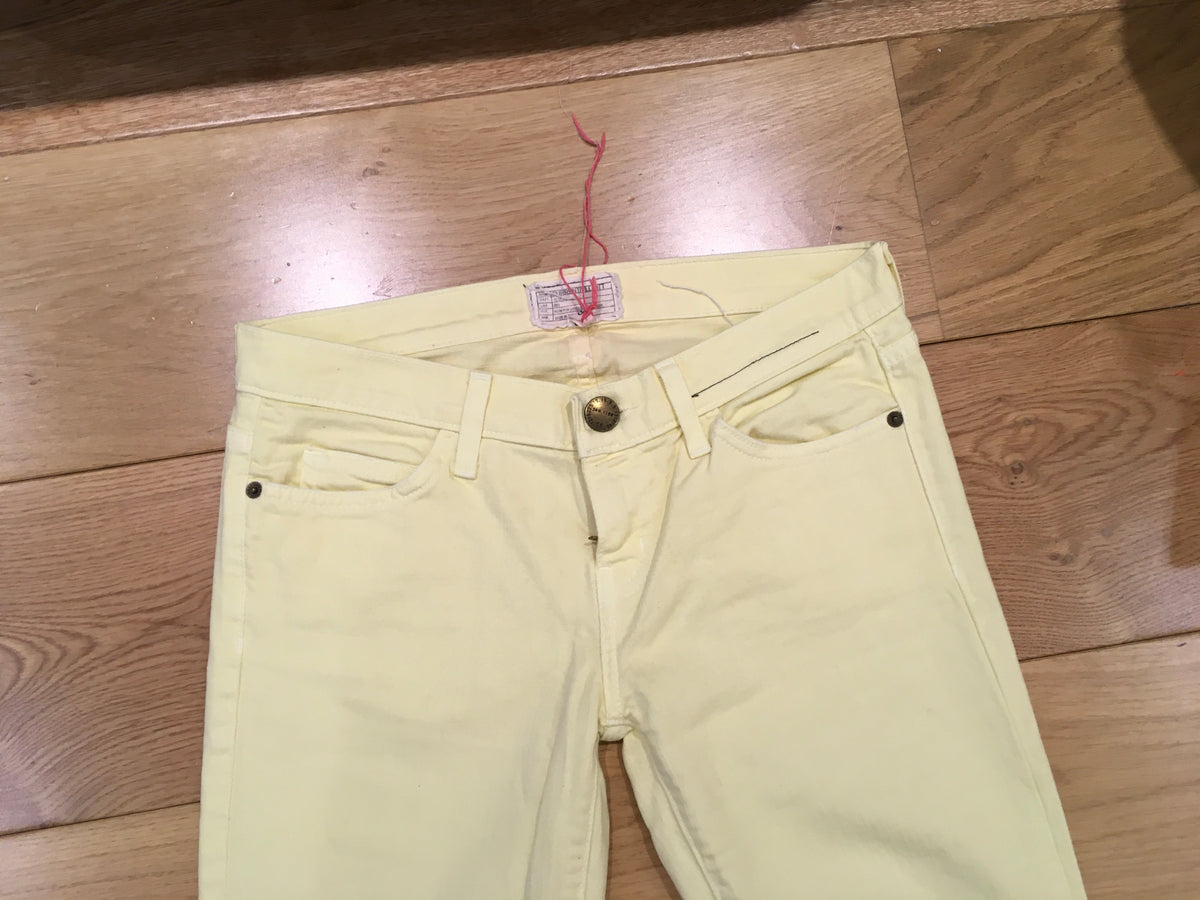 Current/Elliott Current Elliott The Stiletto Faded Daffodile Jeans Denim Size 26 ladies