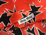 MIU MIU Silk Star Print Top Ladies