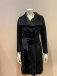 Reiss Womens Luna Belted Longline Wool Coat Navy Size UK 4 US 0 EU 32 ladies