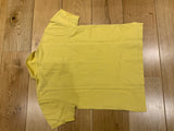 Polo Ralph Lauren Slim Fit Yellow Logo Embroidered Polo T shirt Size M Medium men