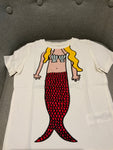 Stella McCartney KIDS Girls' Mermaid Print T shirt Size 6 years children