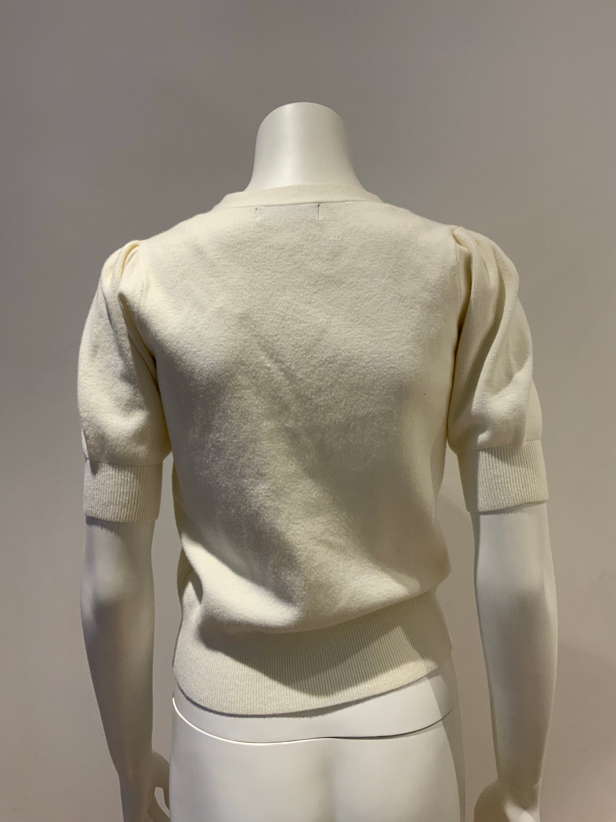 Marks & Spencer M&S Cropped Cream Cardigan Size UK 8 EU 4 ladies